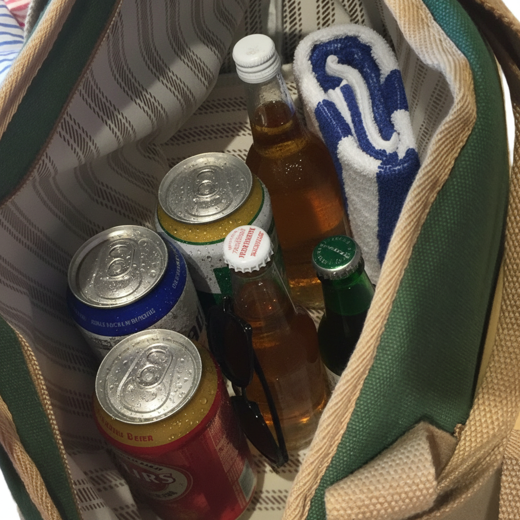 Beach Cooler Tote Bag