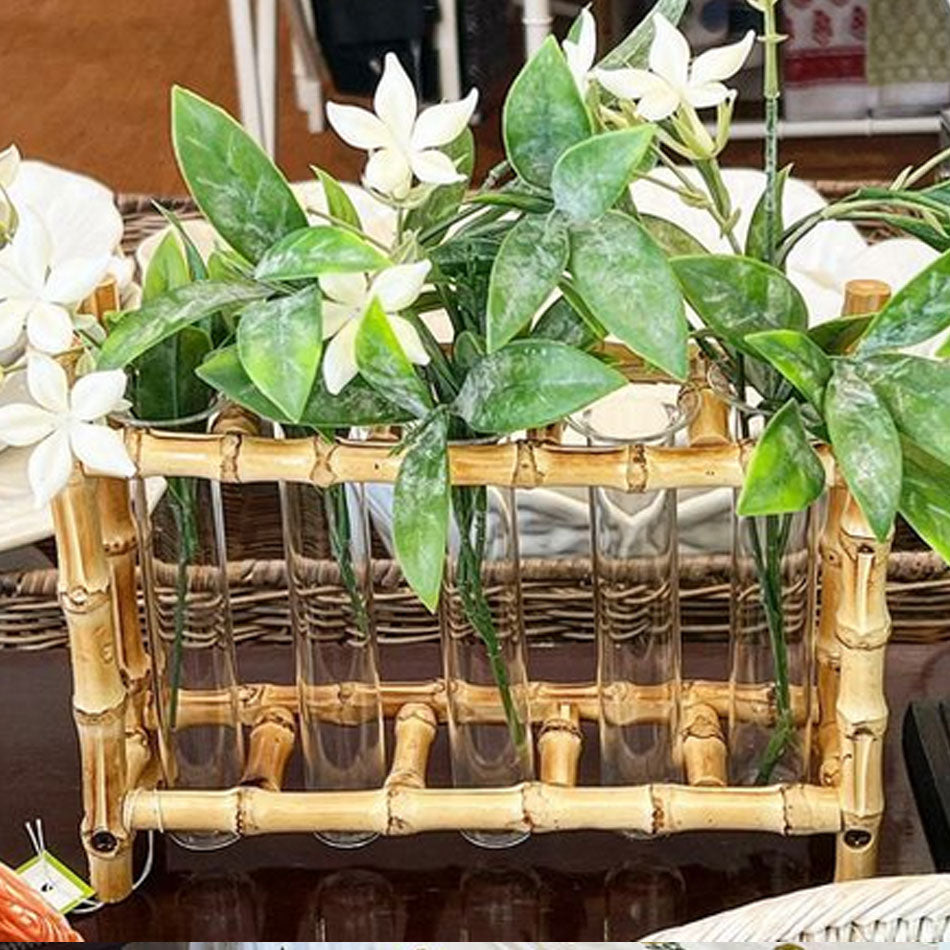 5 Tube Bamboo Vase