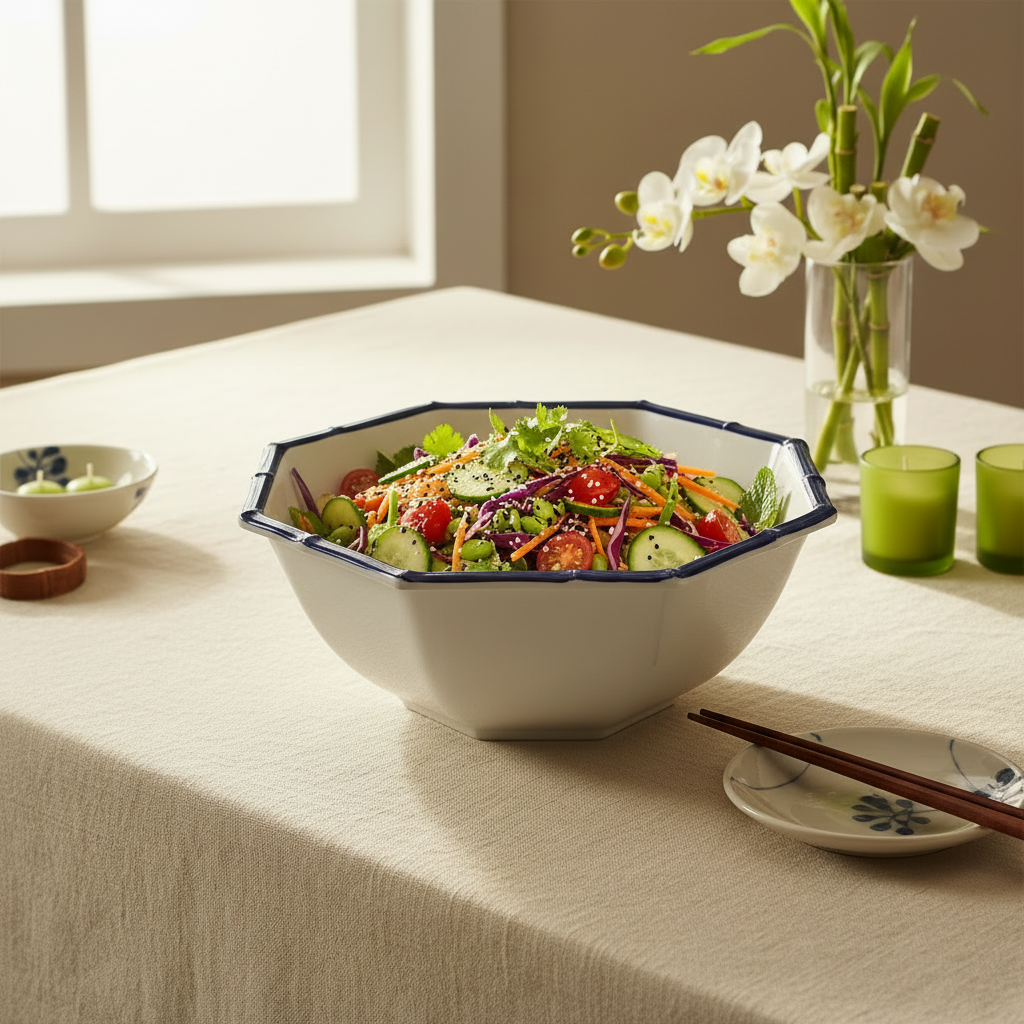 Bamboo Touch Octagonal Serving Bowl