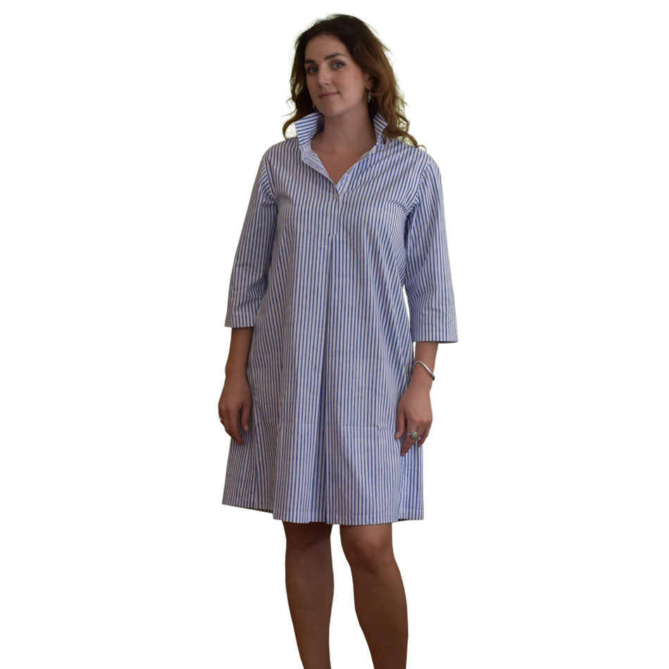 Collared Dress - Stripe