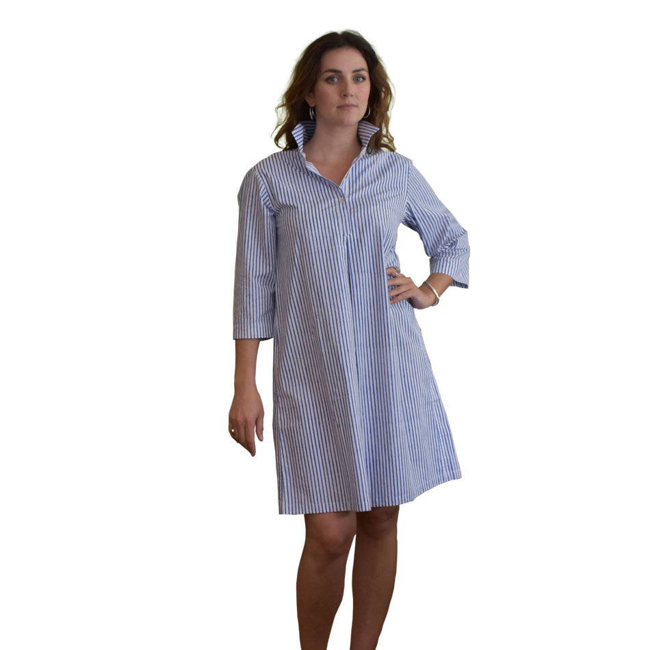 Collared Dress - Stripe