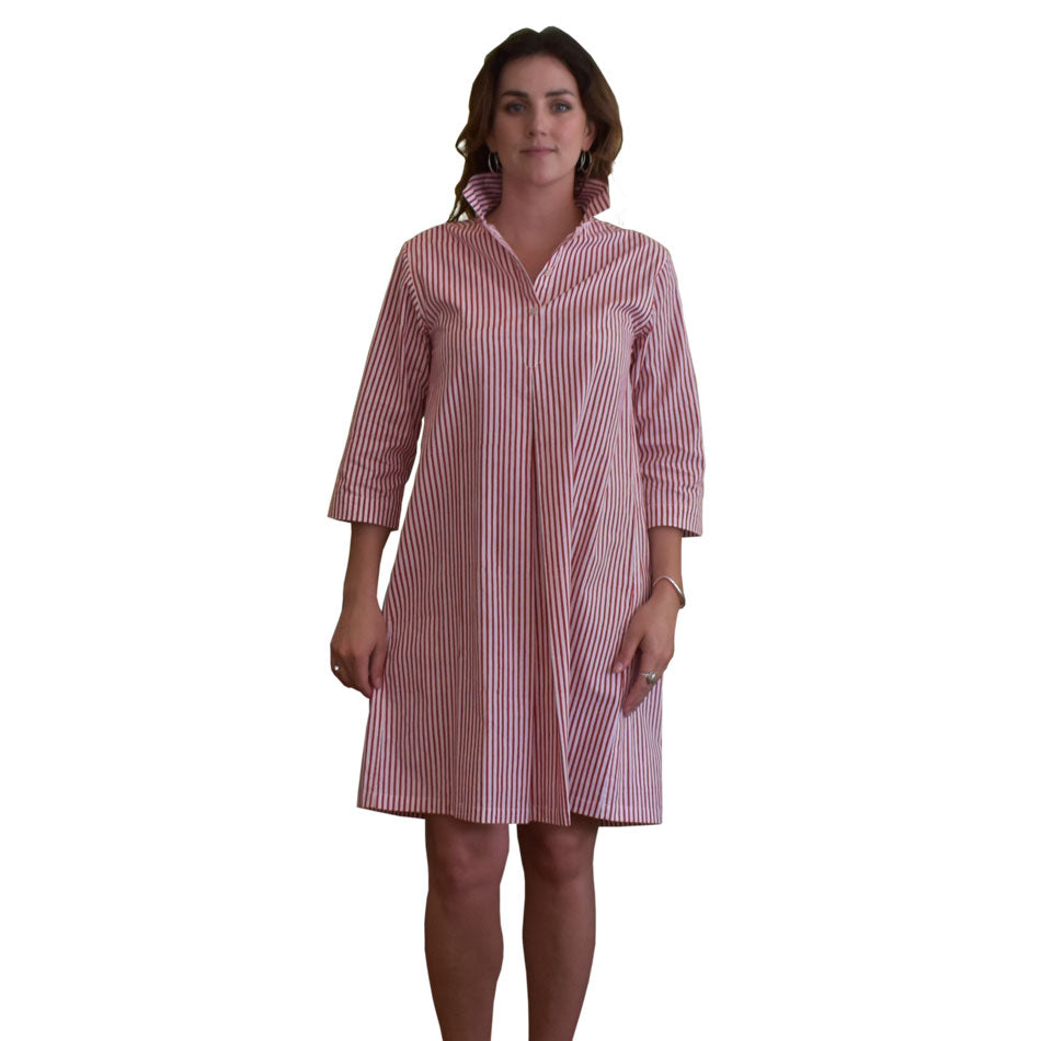 Collared Dress - Stripe