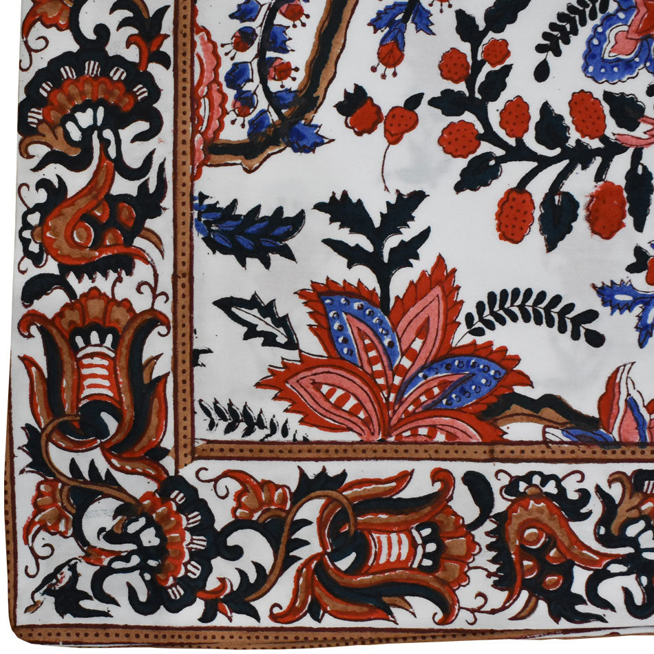 Pillow Case - Block Print - New Rose