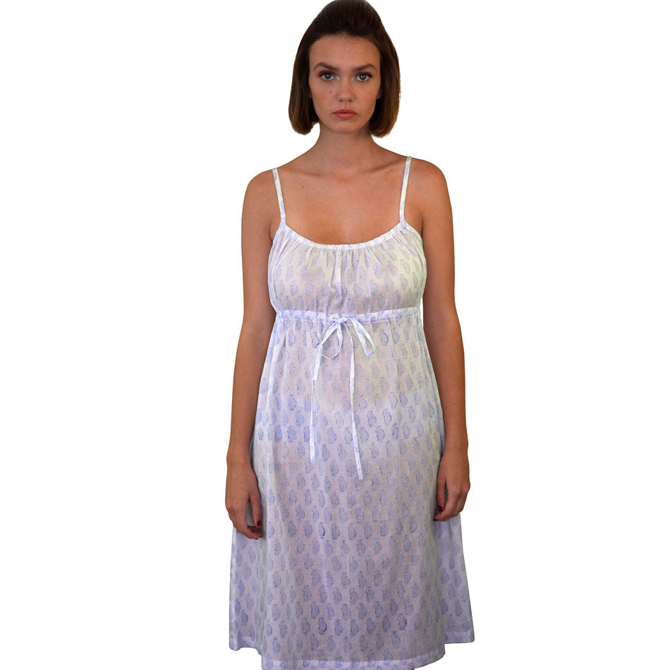 Night Dress Short - Paisley