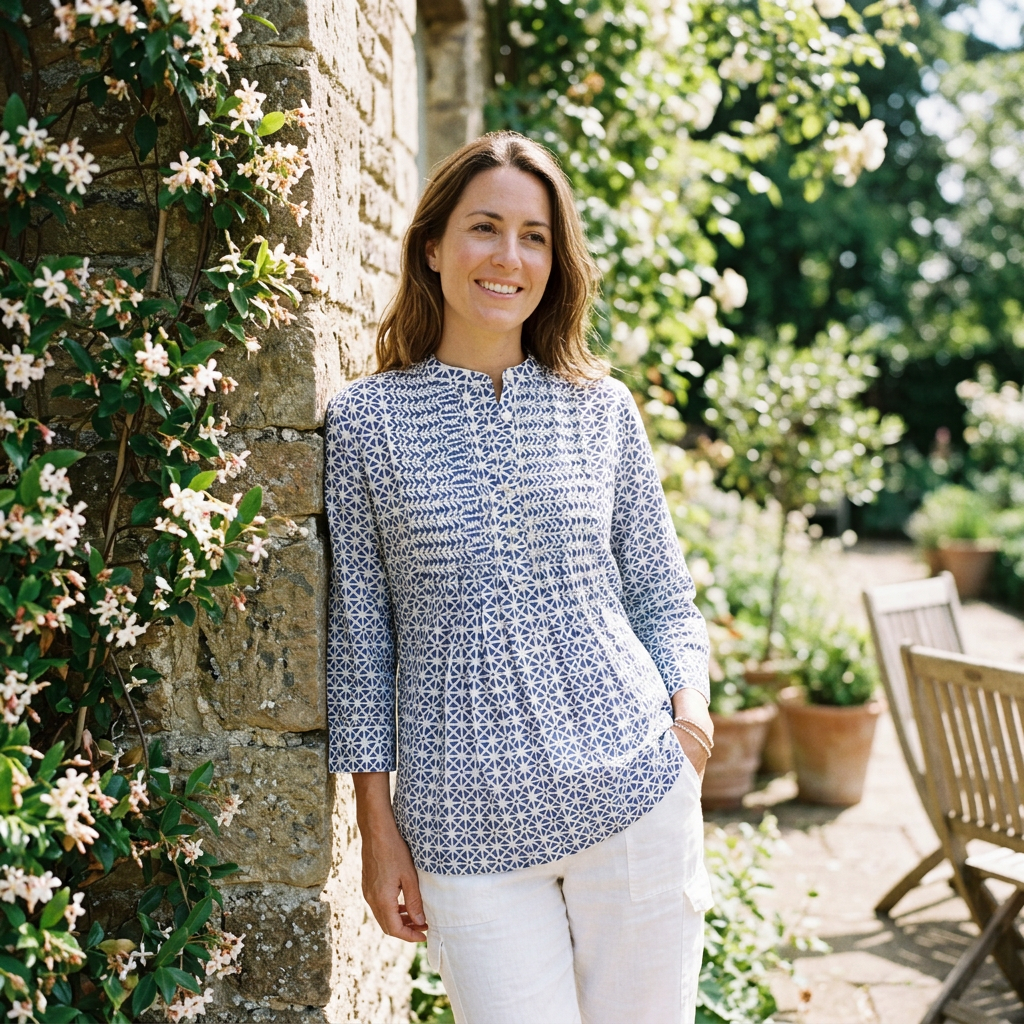Pintucked Top - Sunflower