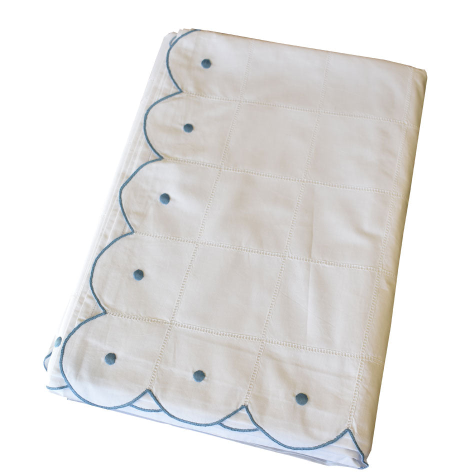 Queen Bed Sheet Set Scallop - Dot