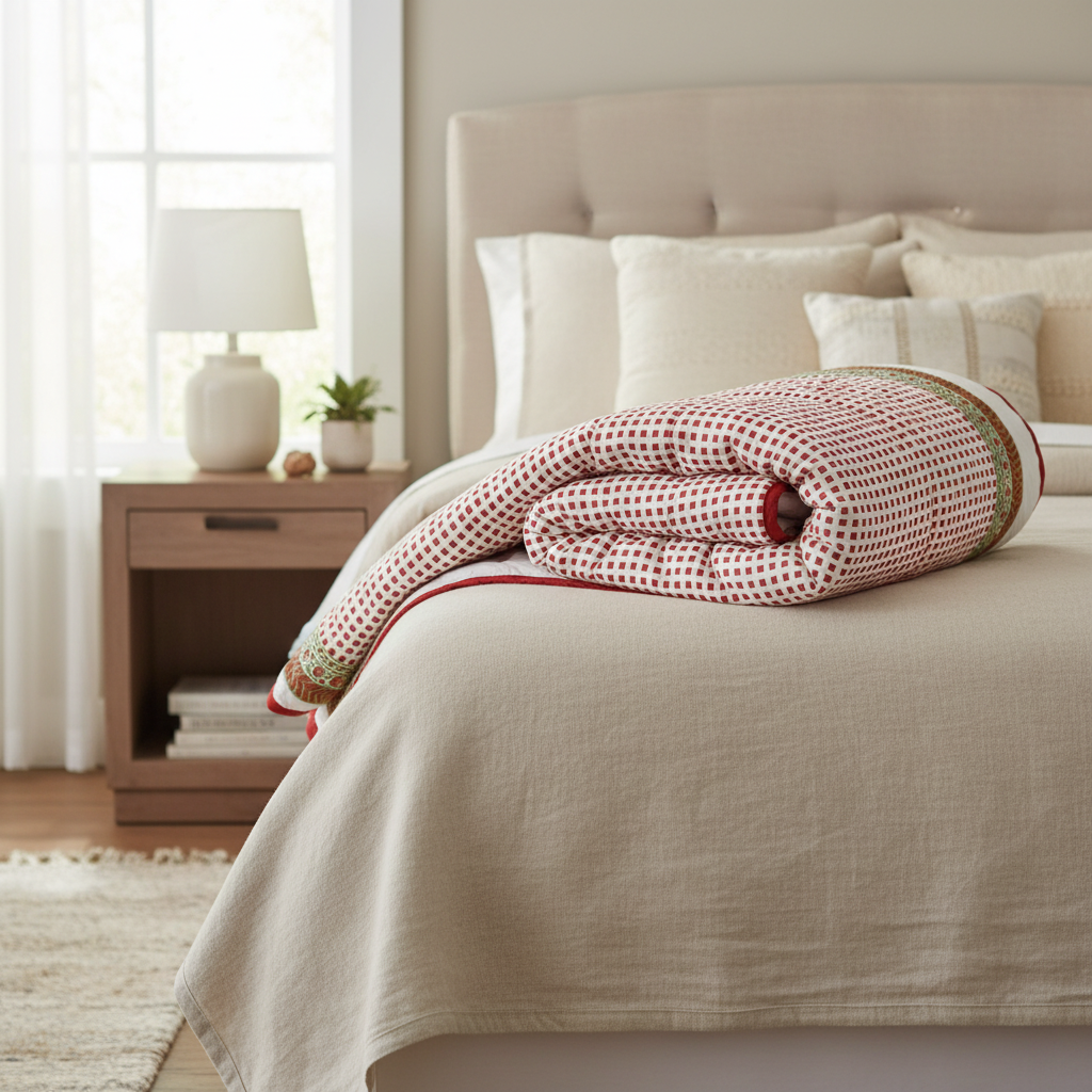 Quilt - Sunflower Buta / Square Dot