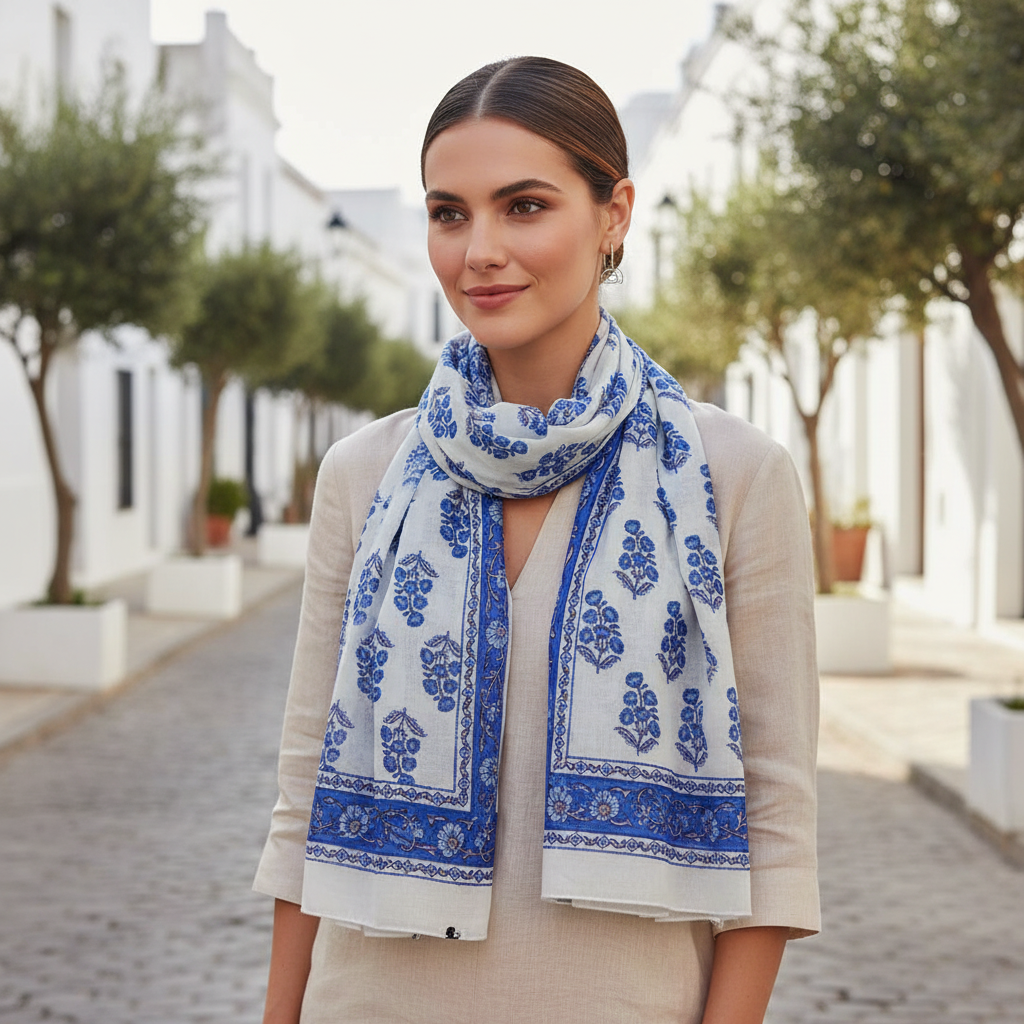 Scarf - Mini Berry Buta