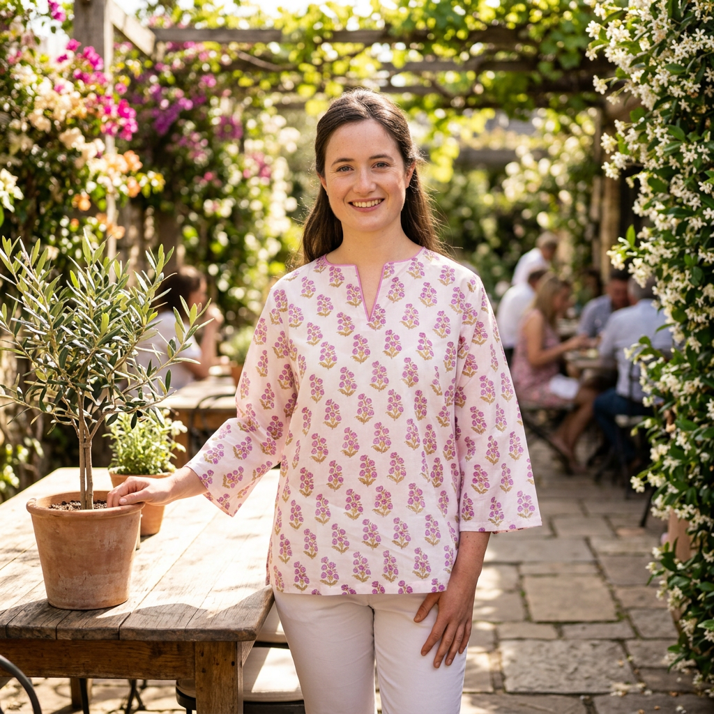 Kurta Top - Mini Berry Buta