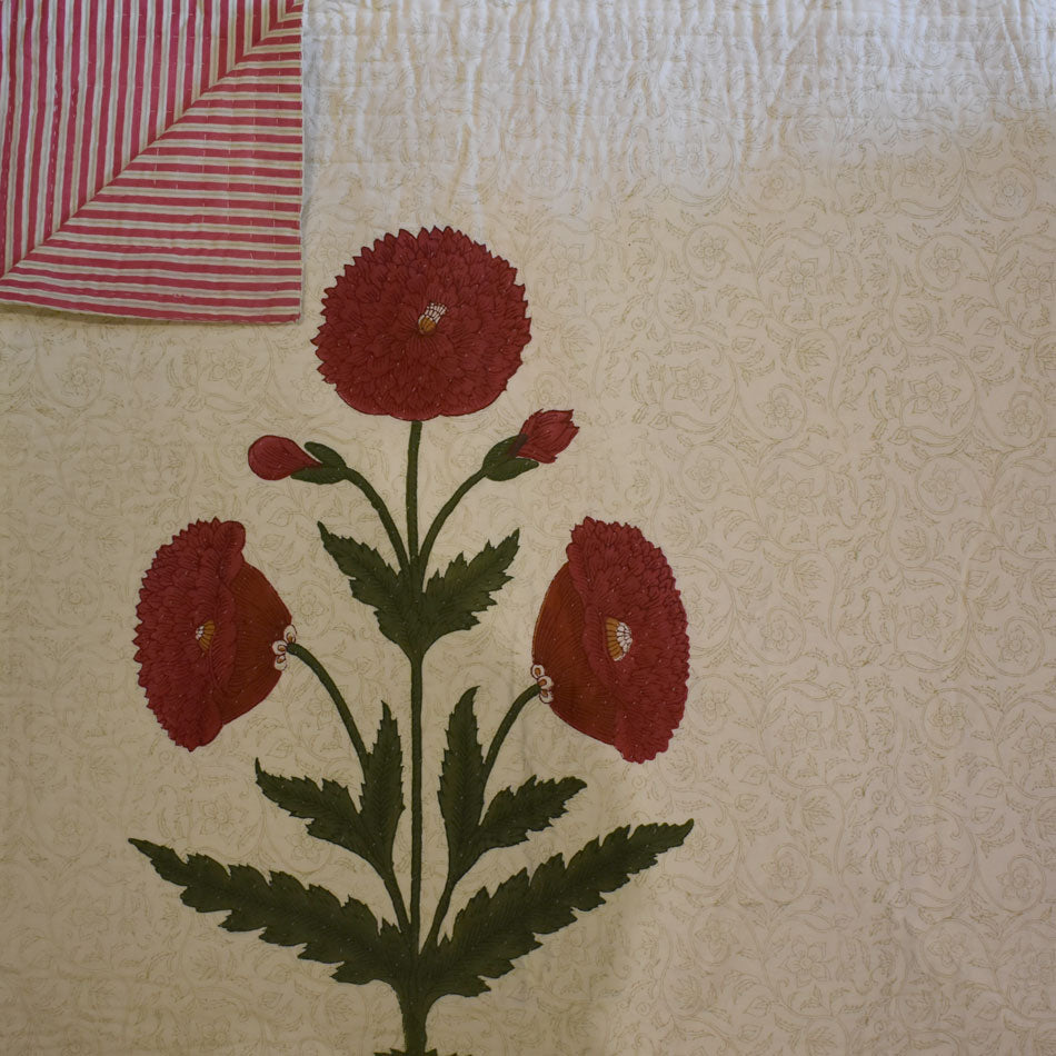 Throw Red Poppy 148 x 230cm