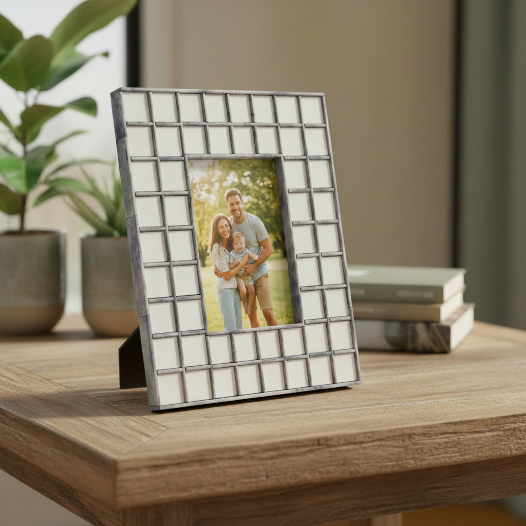 Tiled Frame Blue/Grey LGE