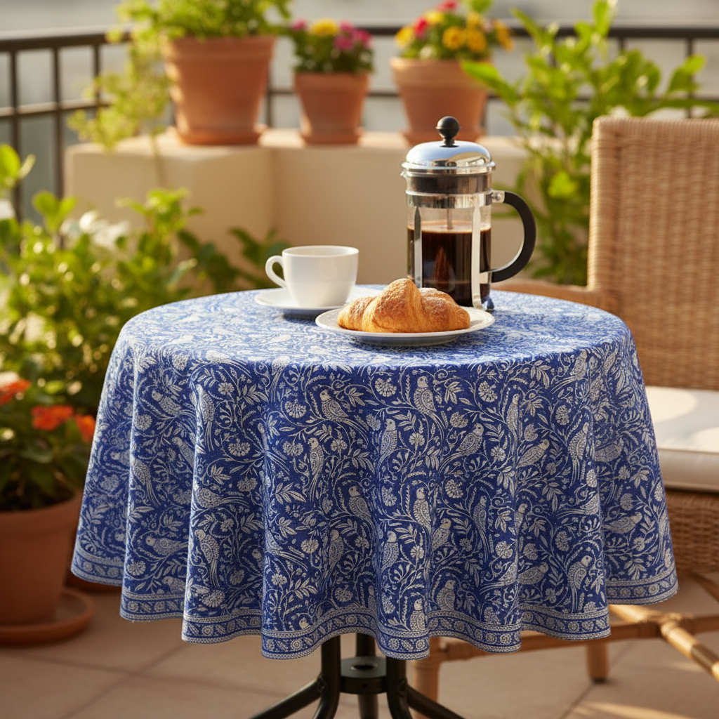 Tablecloth - Round - Parrot