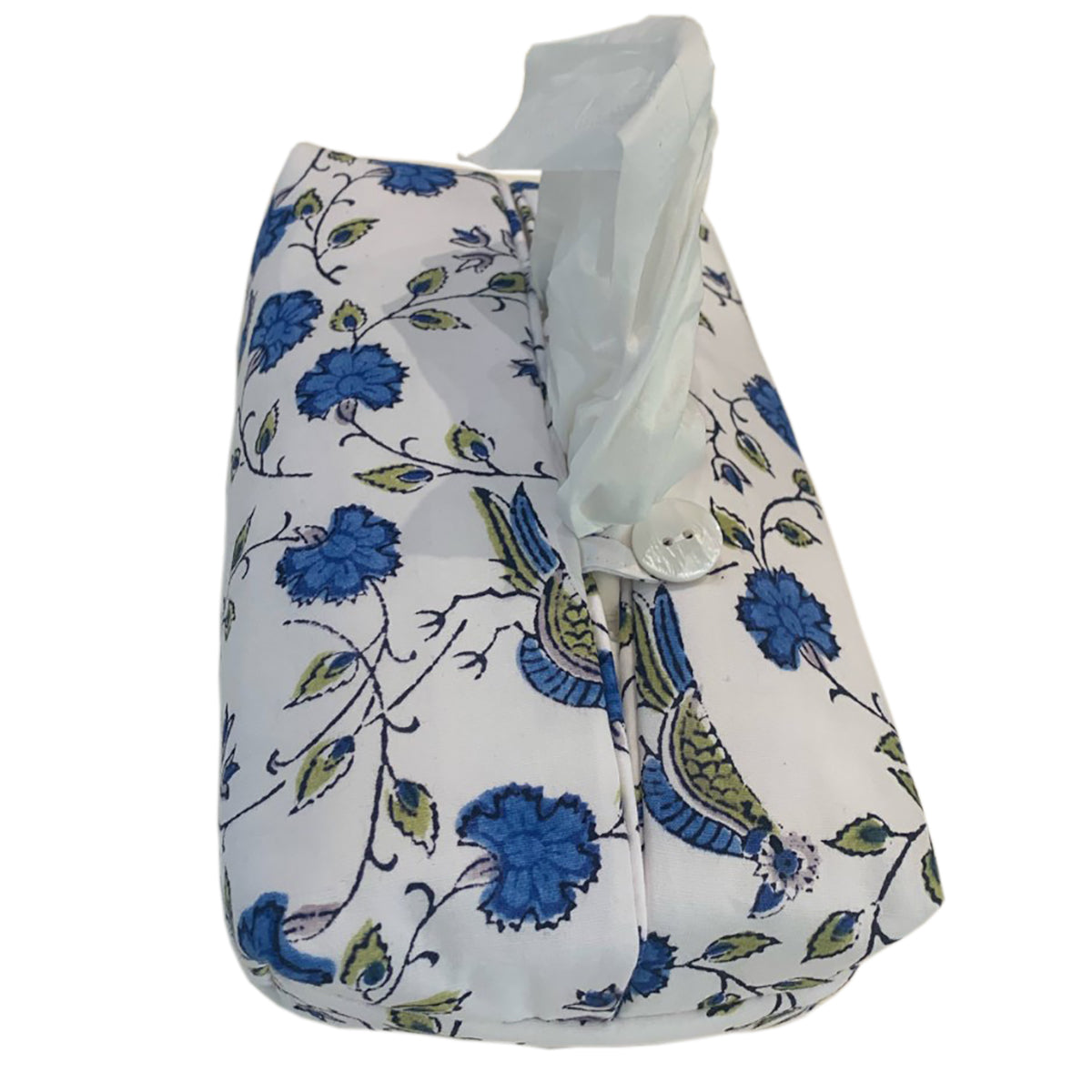 Fabric Tissue Box Cover Bird Jal at Pigott's Store