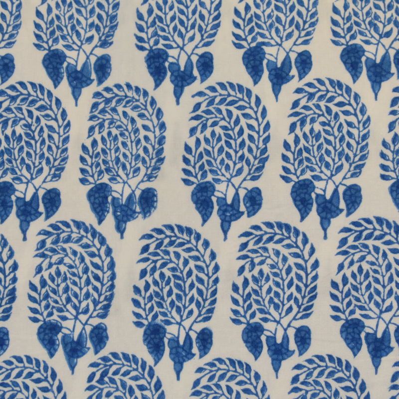 Fine Indian Hand Block Printed Cotton Fabric at Pigott's Store