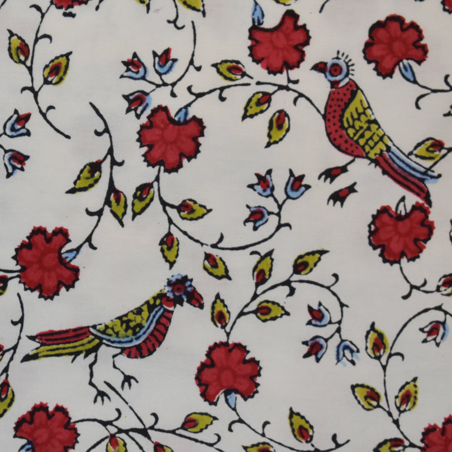 Fine Indian Hand Block Printed Cotton at Pigott's Store Fabric