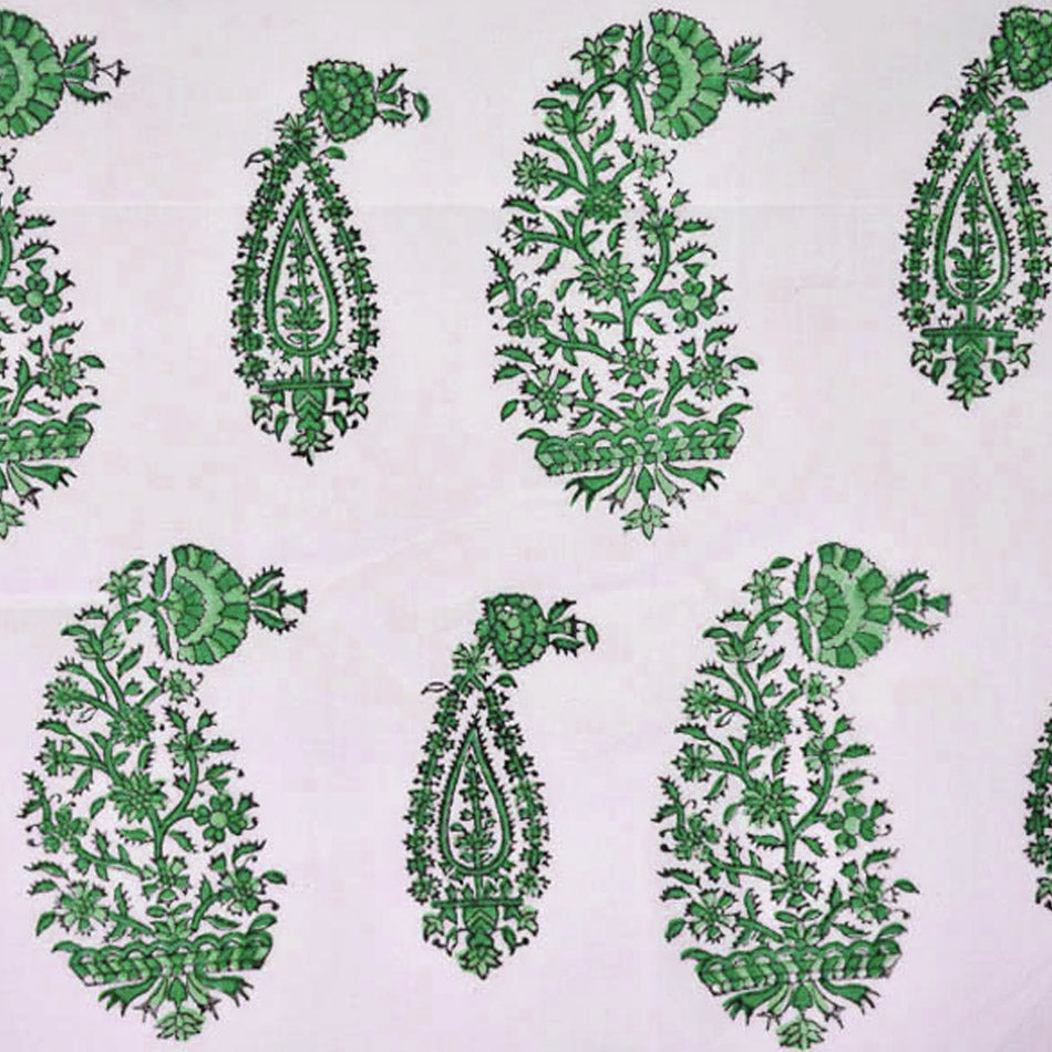 Kalamkari Paisley Hand Block Printed Fabric at Pigott's Store