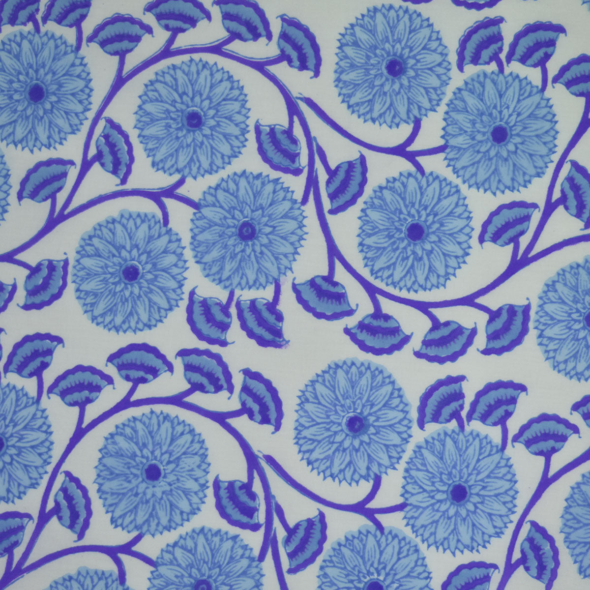 Fine Indian Hand Block Printed Cotton Fabric at Pigott's Store