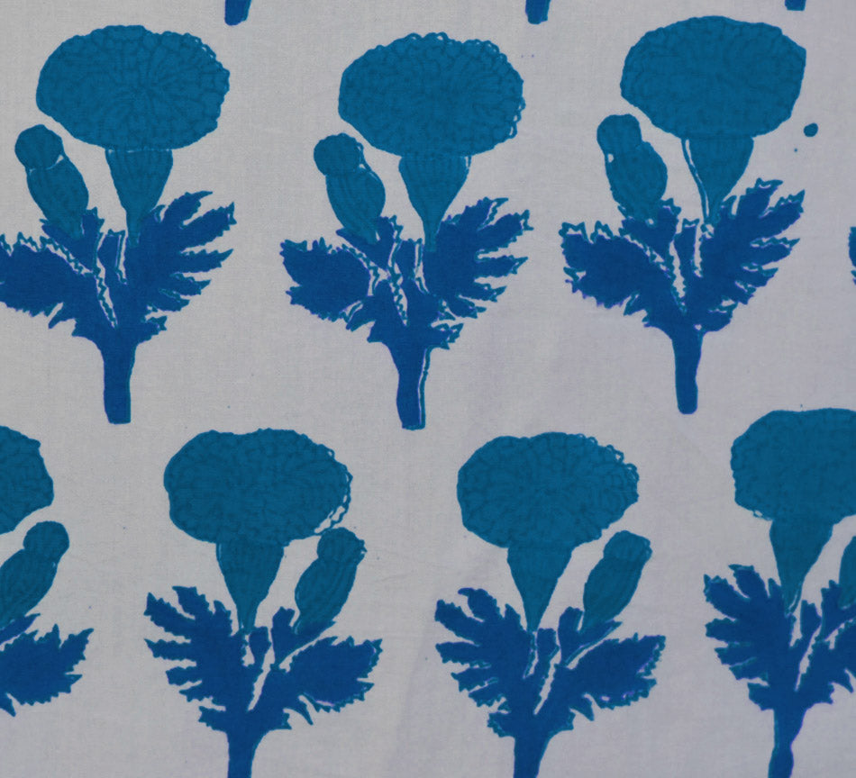 Fine Indian Hand Block Printed Cotton Fabric at Pigott's Store