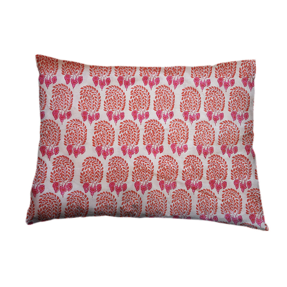 Mini Pillow Case Block Printed Bumble Pigott's Store