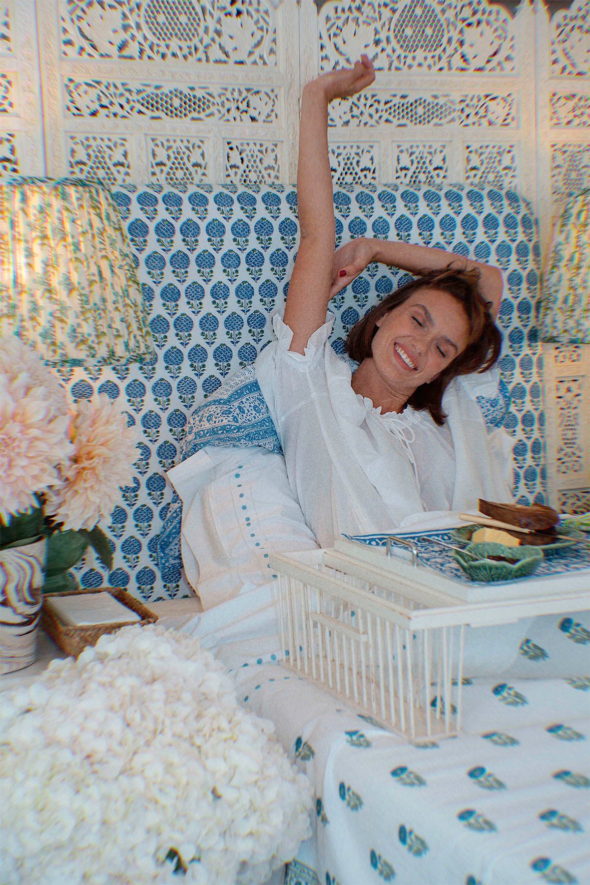 Fine Indian Hand Block Printed Cotton Fabric at Pigott's Store