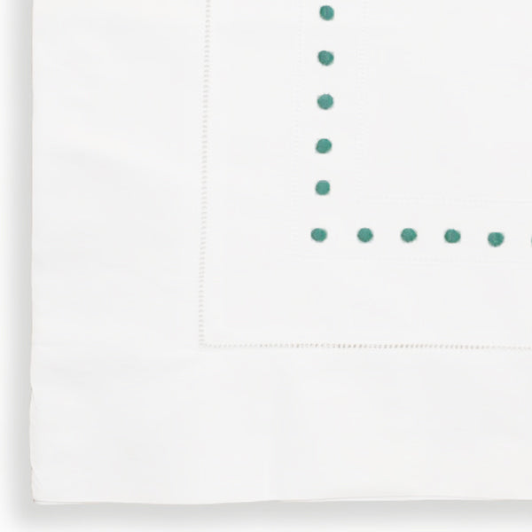 Dot Pillow Case Dark Aqua at Pigott's Store