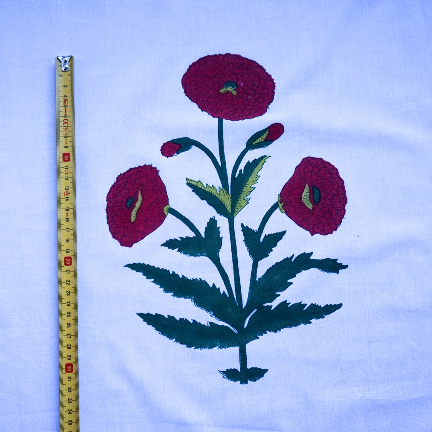 Fine Indian Hand Block Printed Cotton Fabric at Pigott's Store