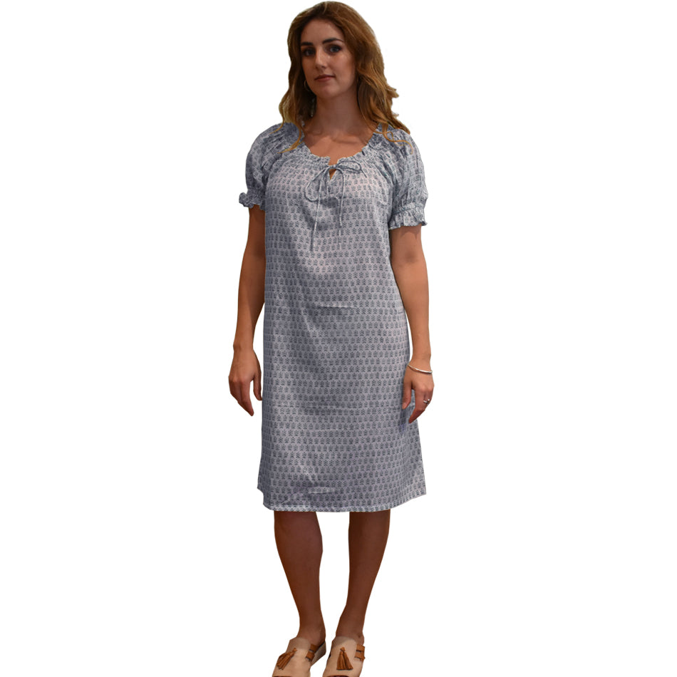 Puff Sleeve Night Dress Short at Pigott's Store