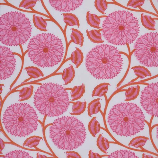 Hand block printed tablecloth Round at Pigott's Store