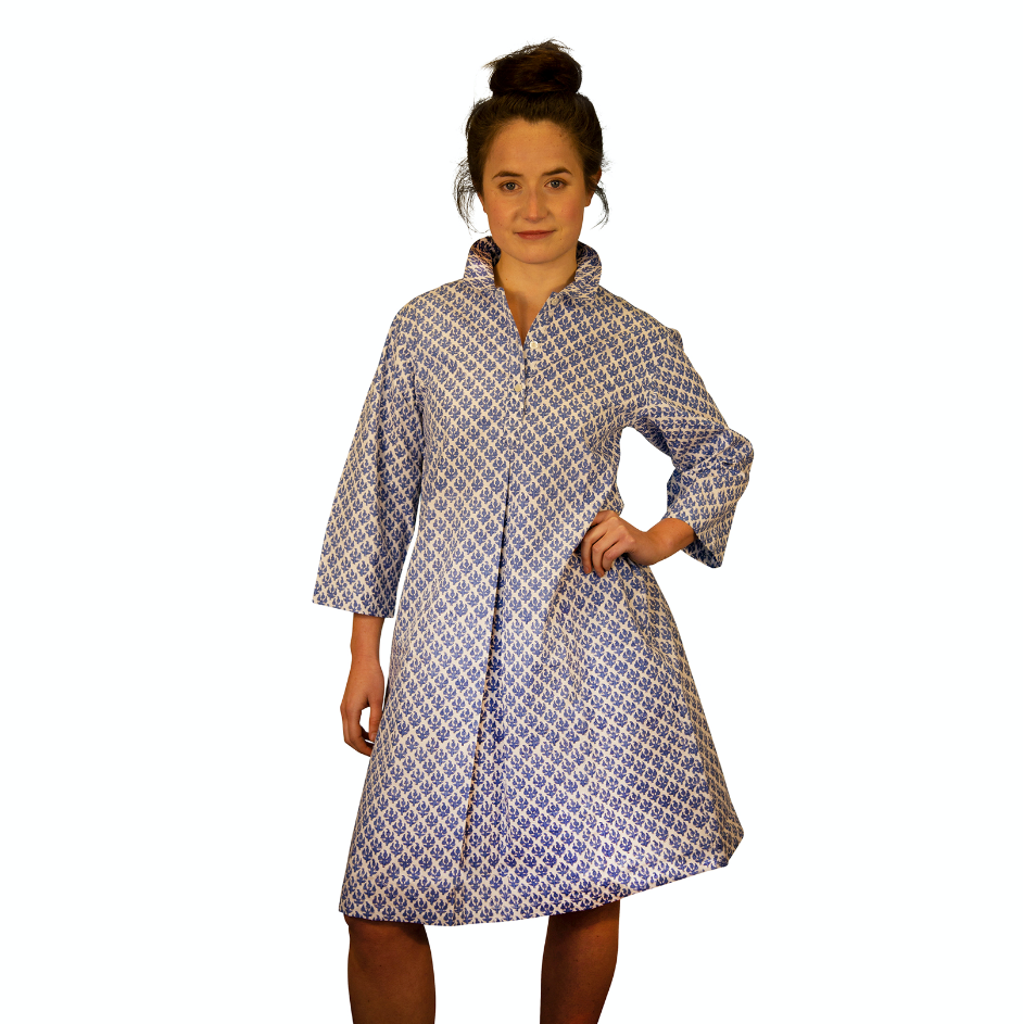 Collared Dress Reverse Fern at Pigott's Store
