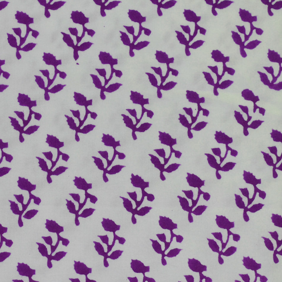 Fine Indian Hand Block Printed Cotton Fabric at Pigott's Store