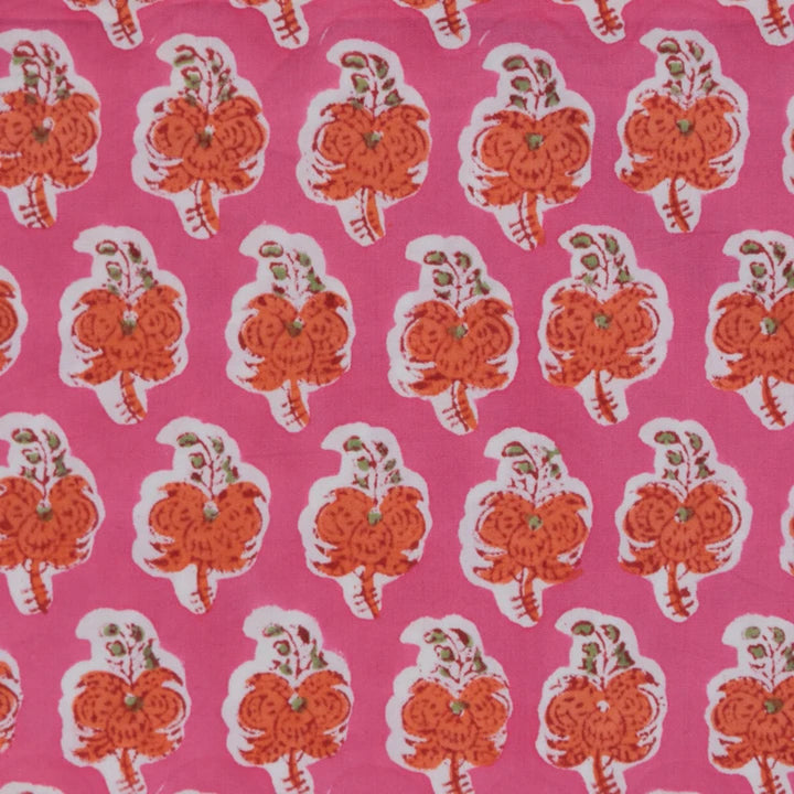 Fine Indian Hand Block Printed Cotton Fabric at Pigott's Store