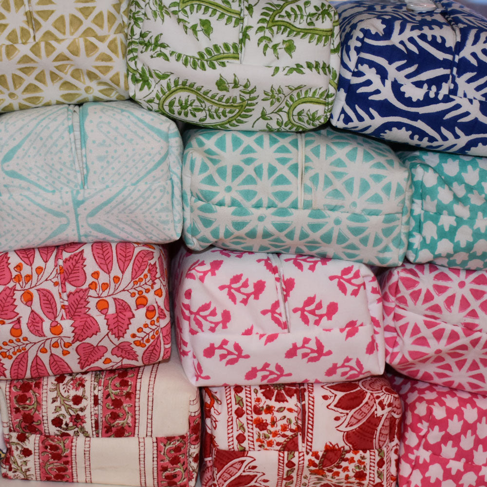 Fabric Tissue Box Cover Stripe Vine at Pigott's Store