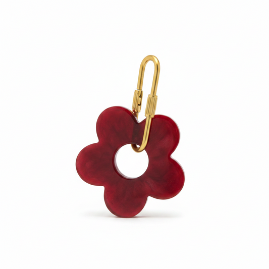 Key Ring Large Flower Power