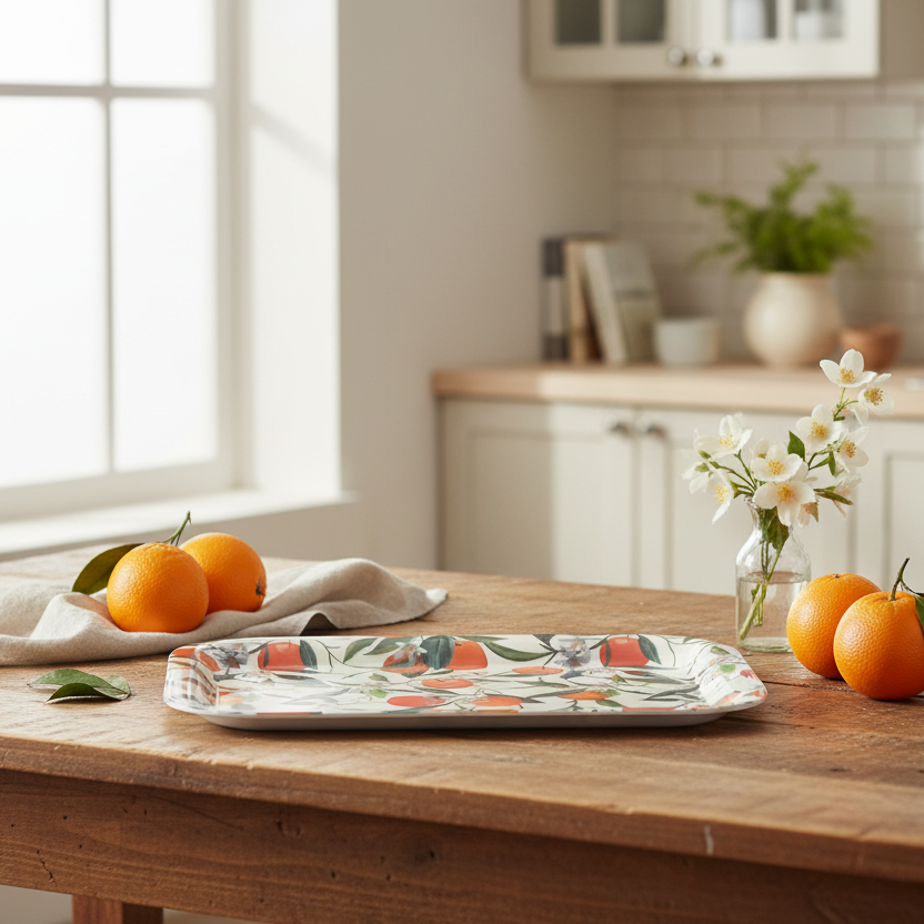 Tray Rect Citrus