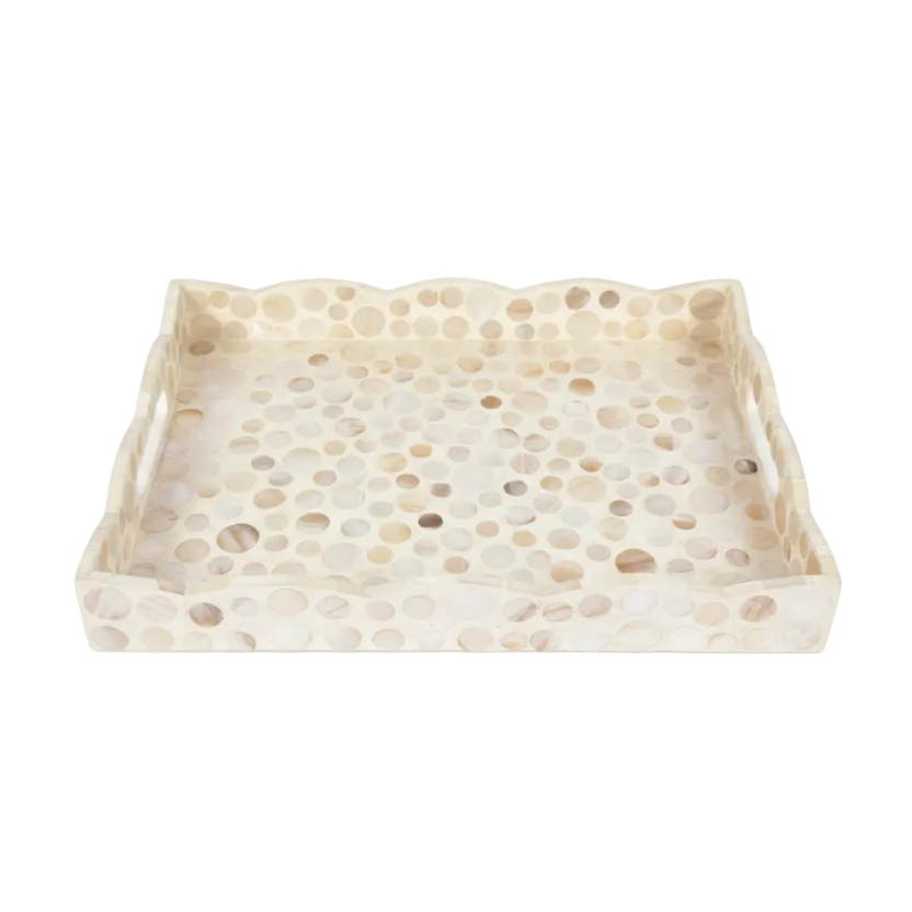 Med. Mother-of-Pearl Scallop Tray