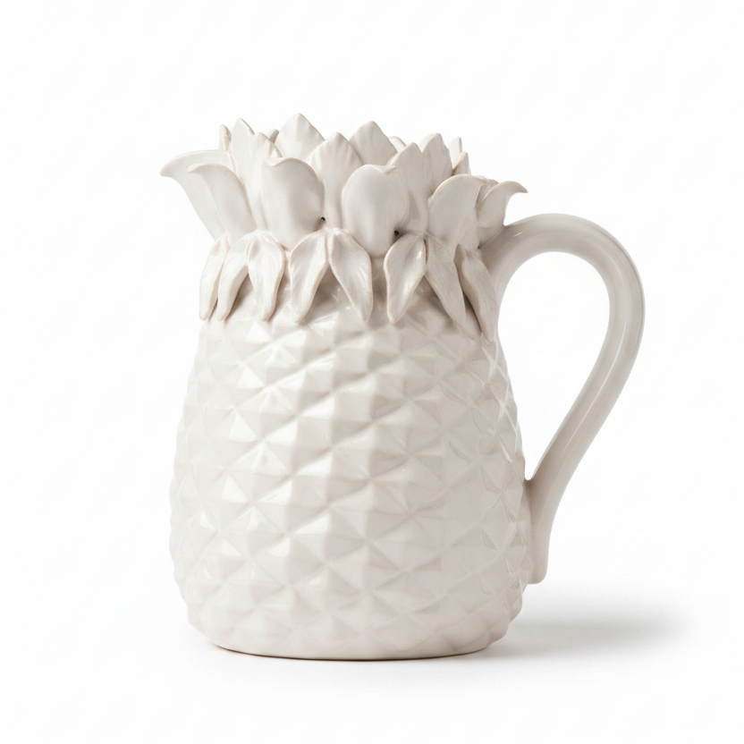 Pineapple Jug Ivory