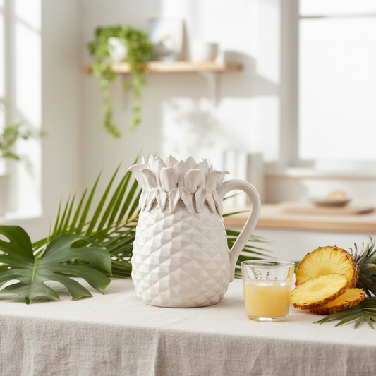 Pineapple Jug Ivory