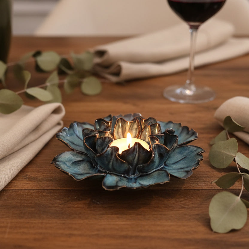 Tealight Holder Blue