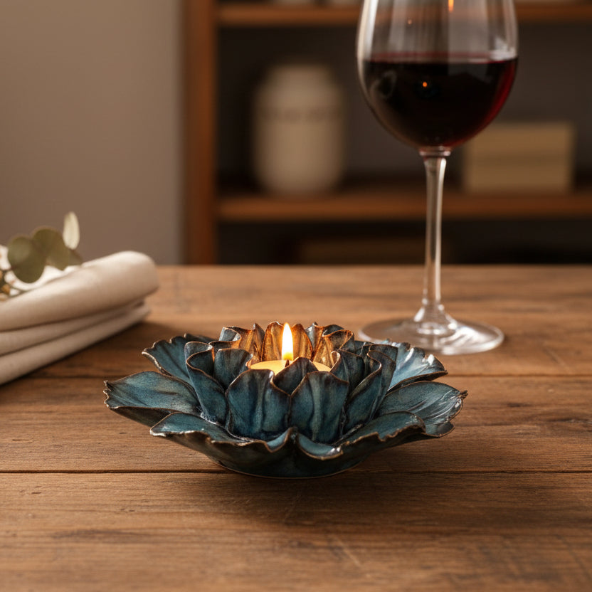 Tealight Holder Blue