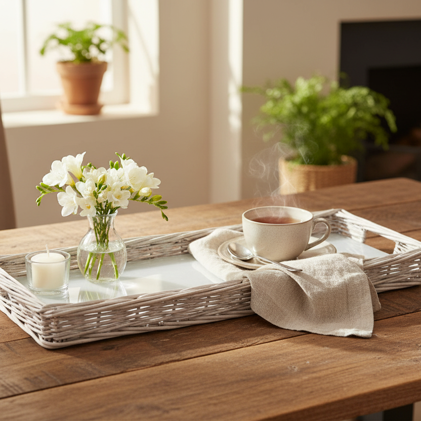 Wicker Tray St. Tropez 60x20cm