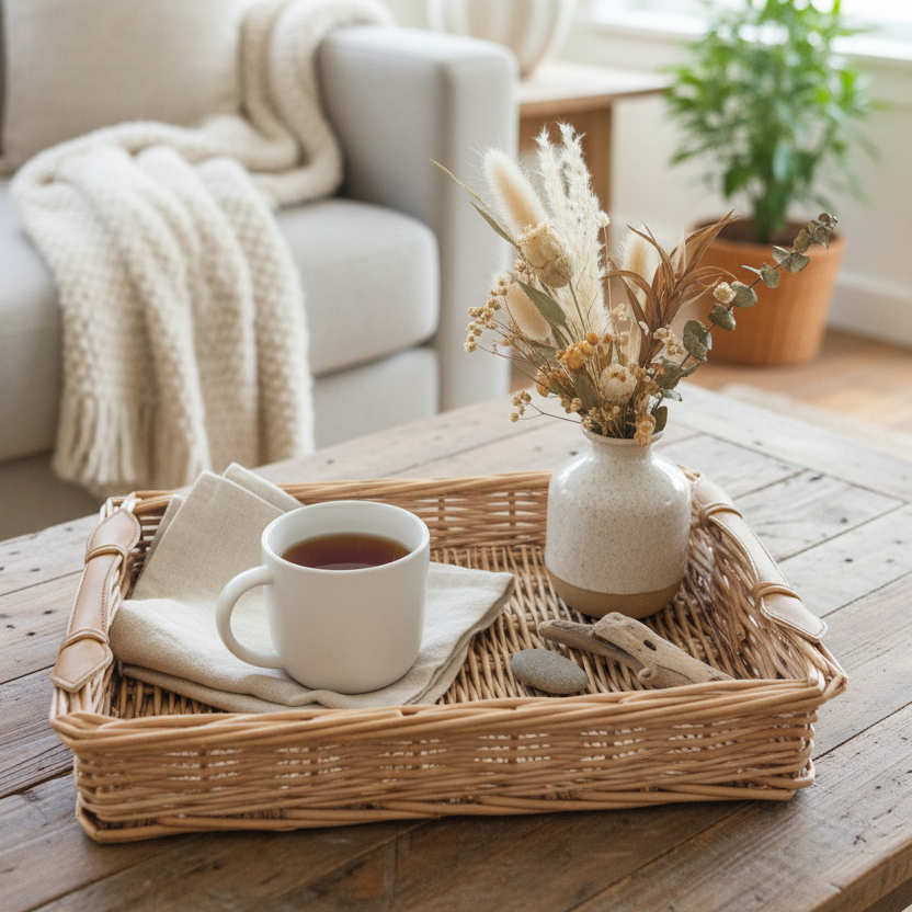 Tray Wicker Med Toulon