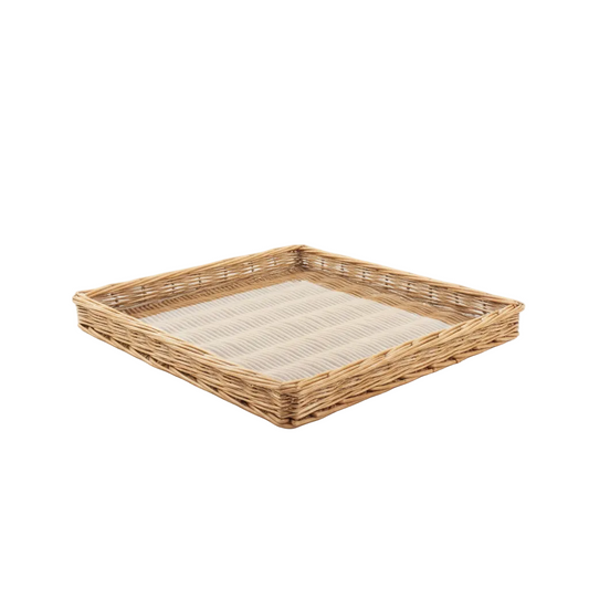 Tray Woven XL w/Glass
