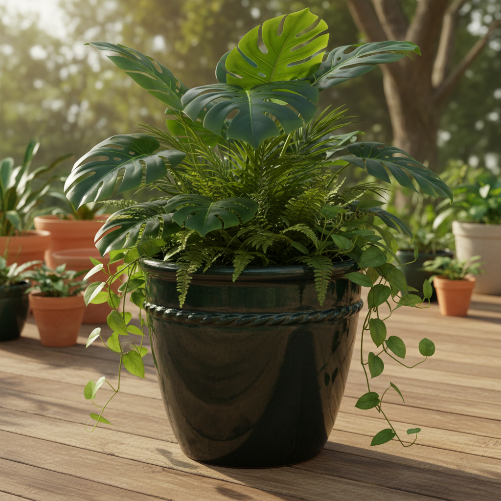 Portuguese Green Cone Planters PT422