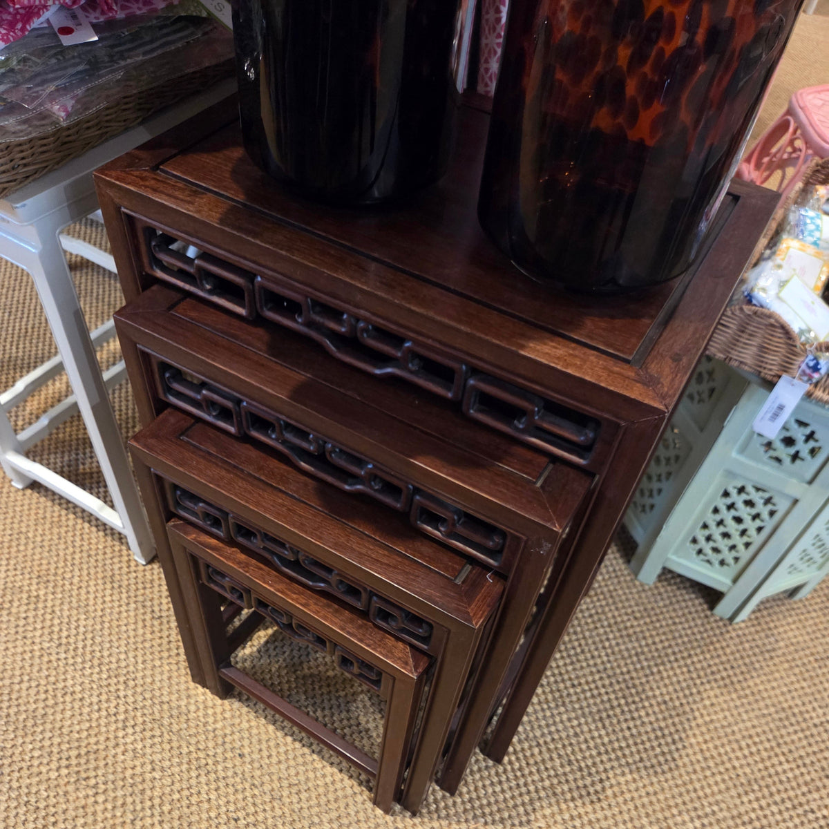 Chinese Hardwood Nest Tables 4u