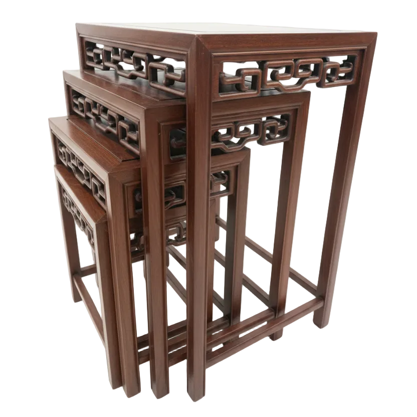 Chinese Hardwood Nest Tables 4u