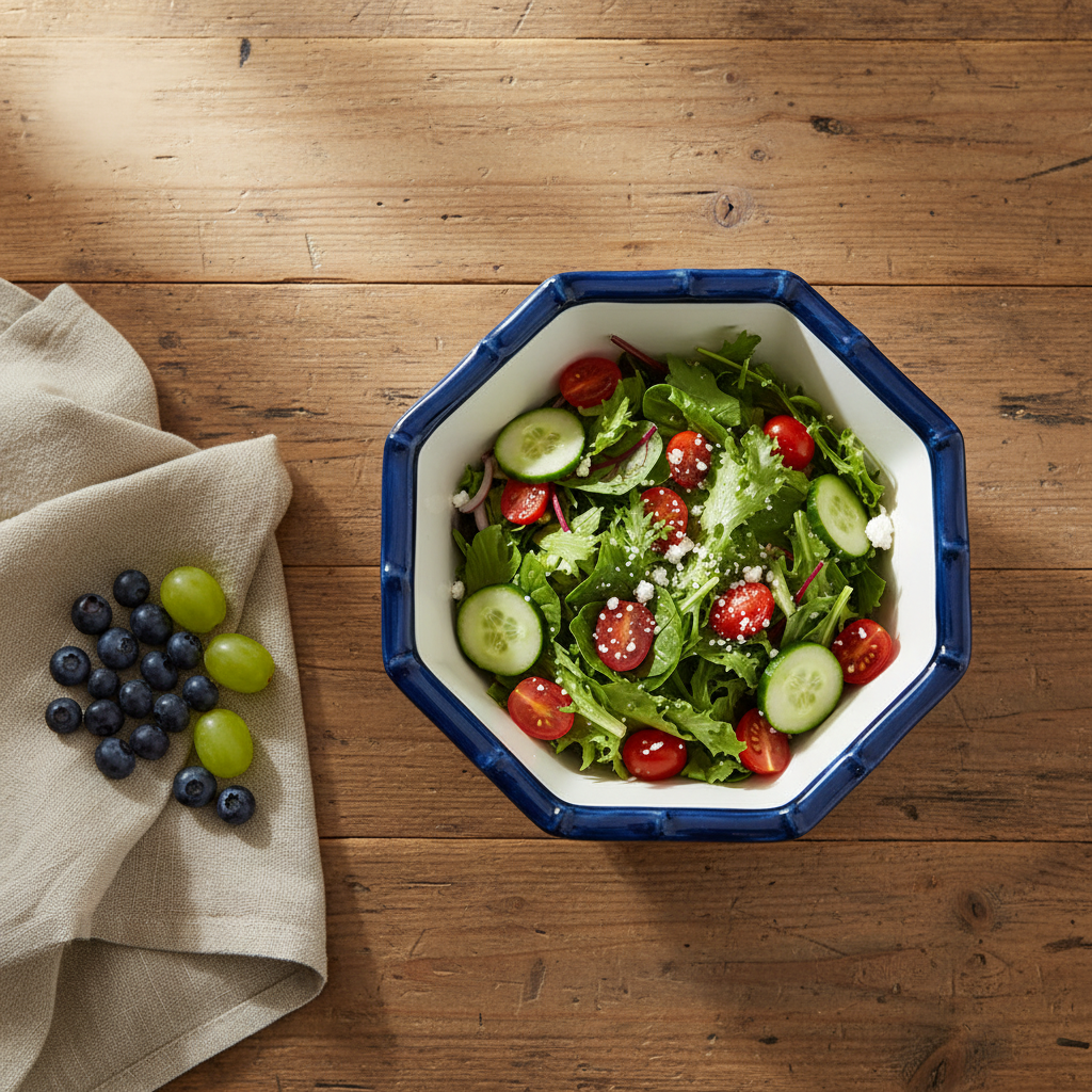 Bamboo Touch Octagonal Bowl SMALL
