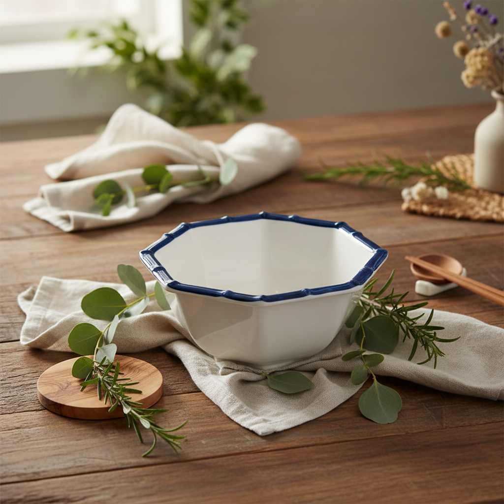 Bamboo Touch Octagonal Bowl SMALL