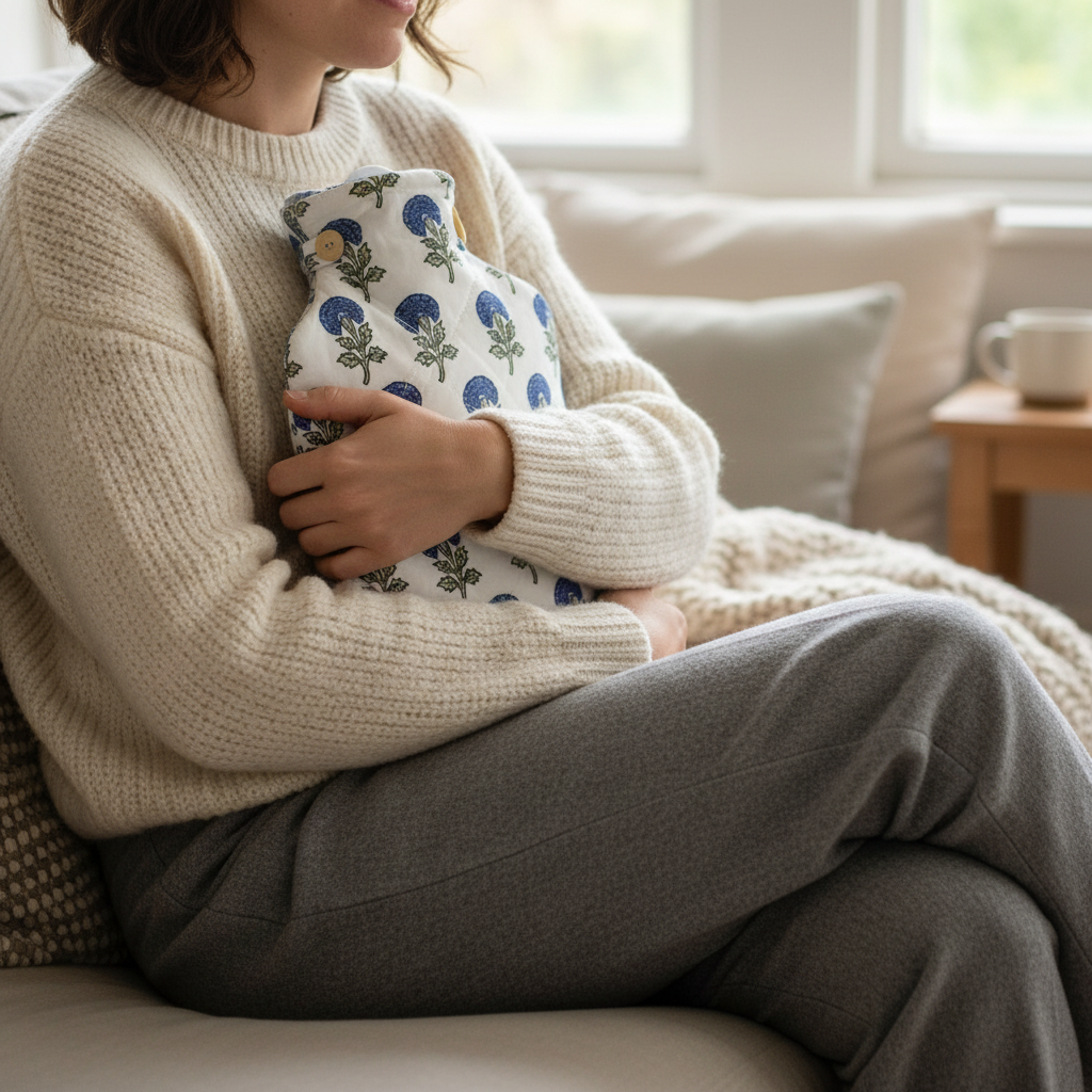 Hot Water Bottle Cover - Bird Buta