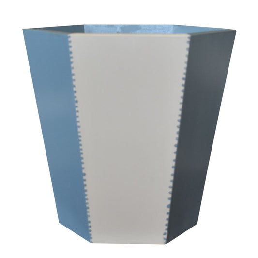 Blue Dotted Stripe Bin