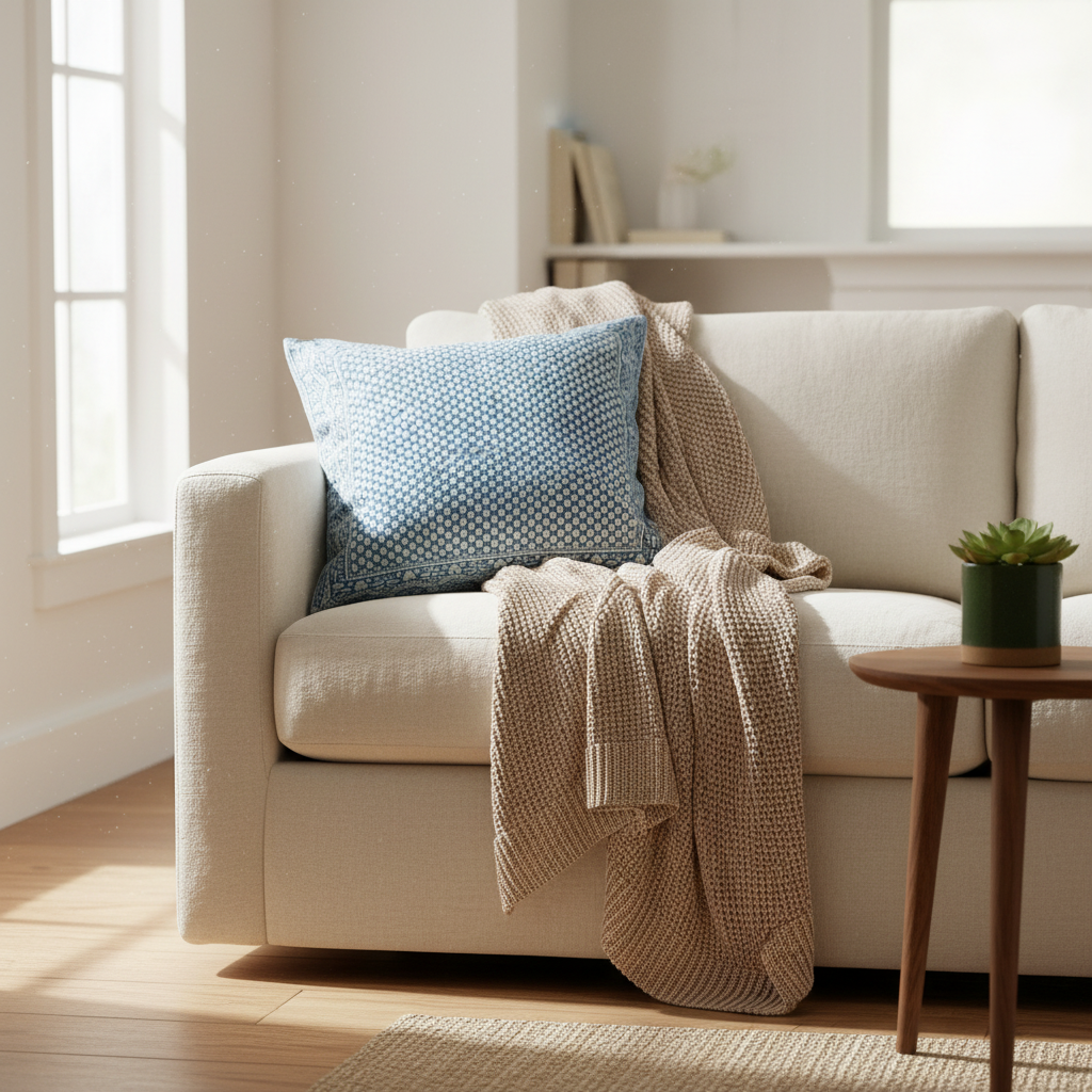Chicken Feet Border Cushion Cover 55 x 55cm